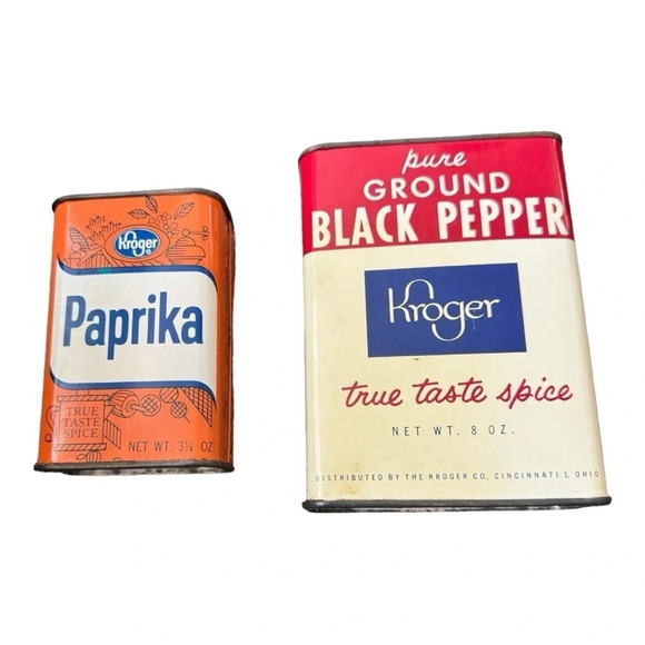 Vintage Kroger Spice Containers - Picture 2 of 8